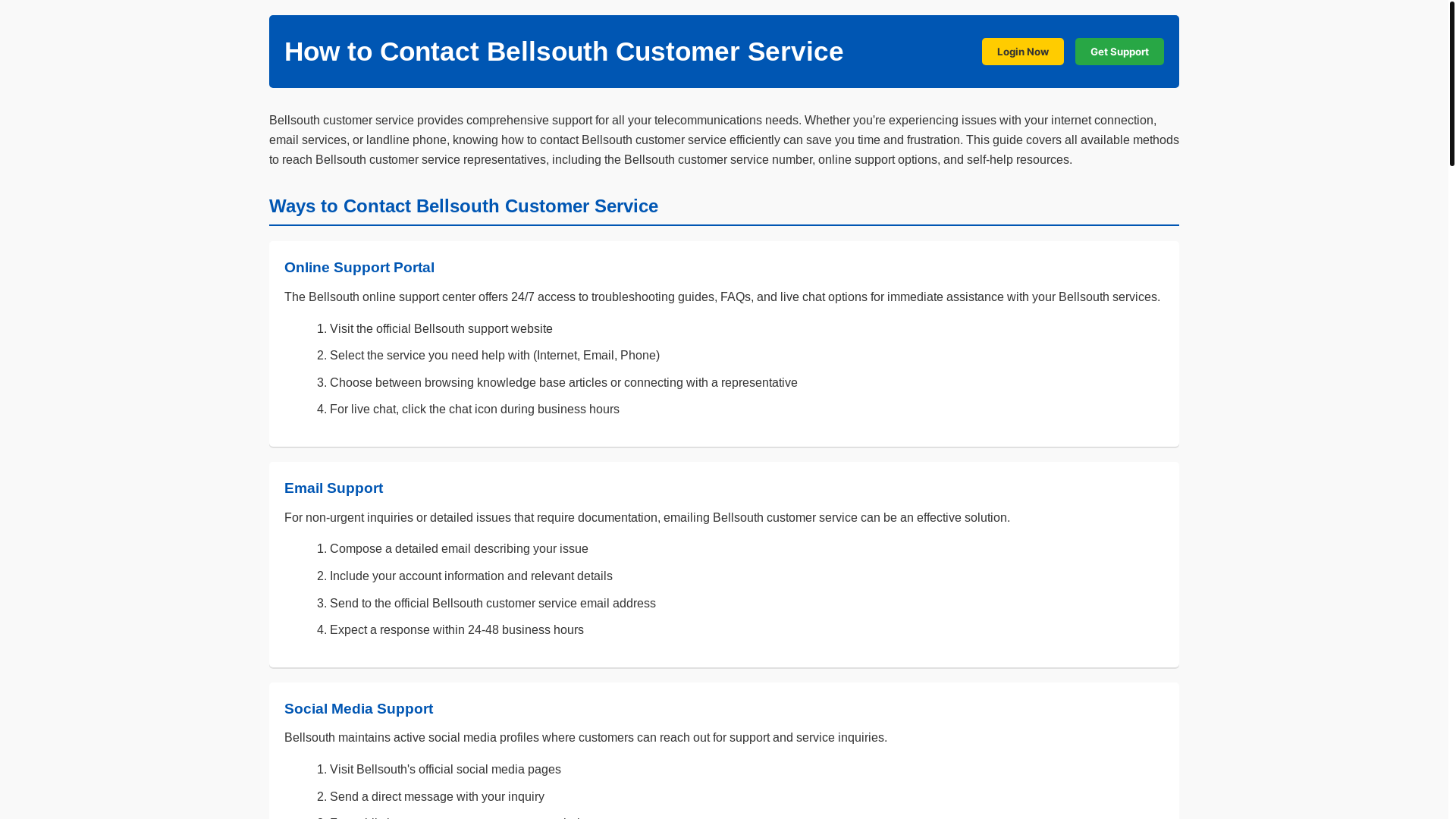 website screenshot of https://bellsouth-customer-service.pages.dev/