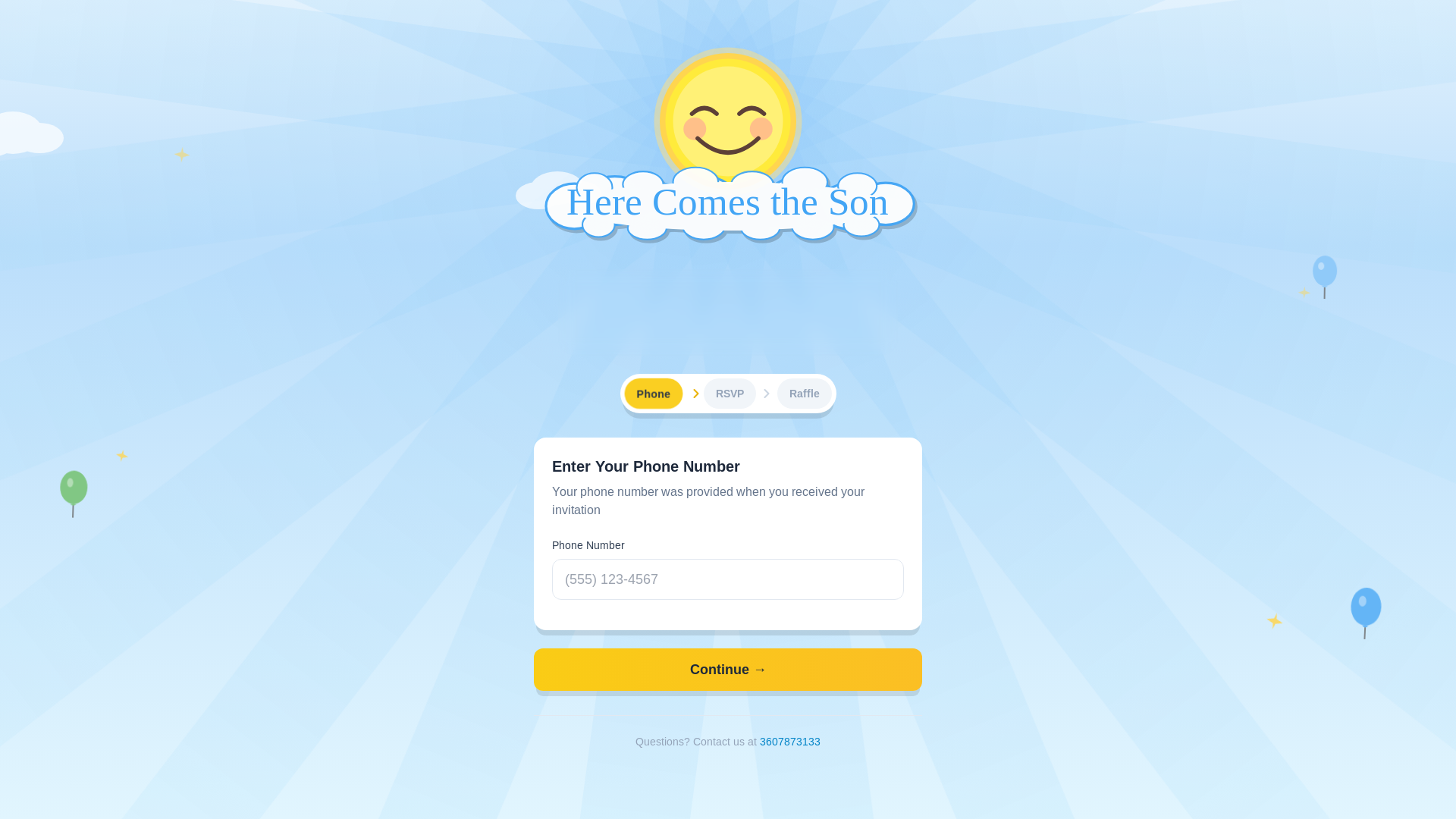 website screenshot of https://roachbabyshower.com/