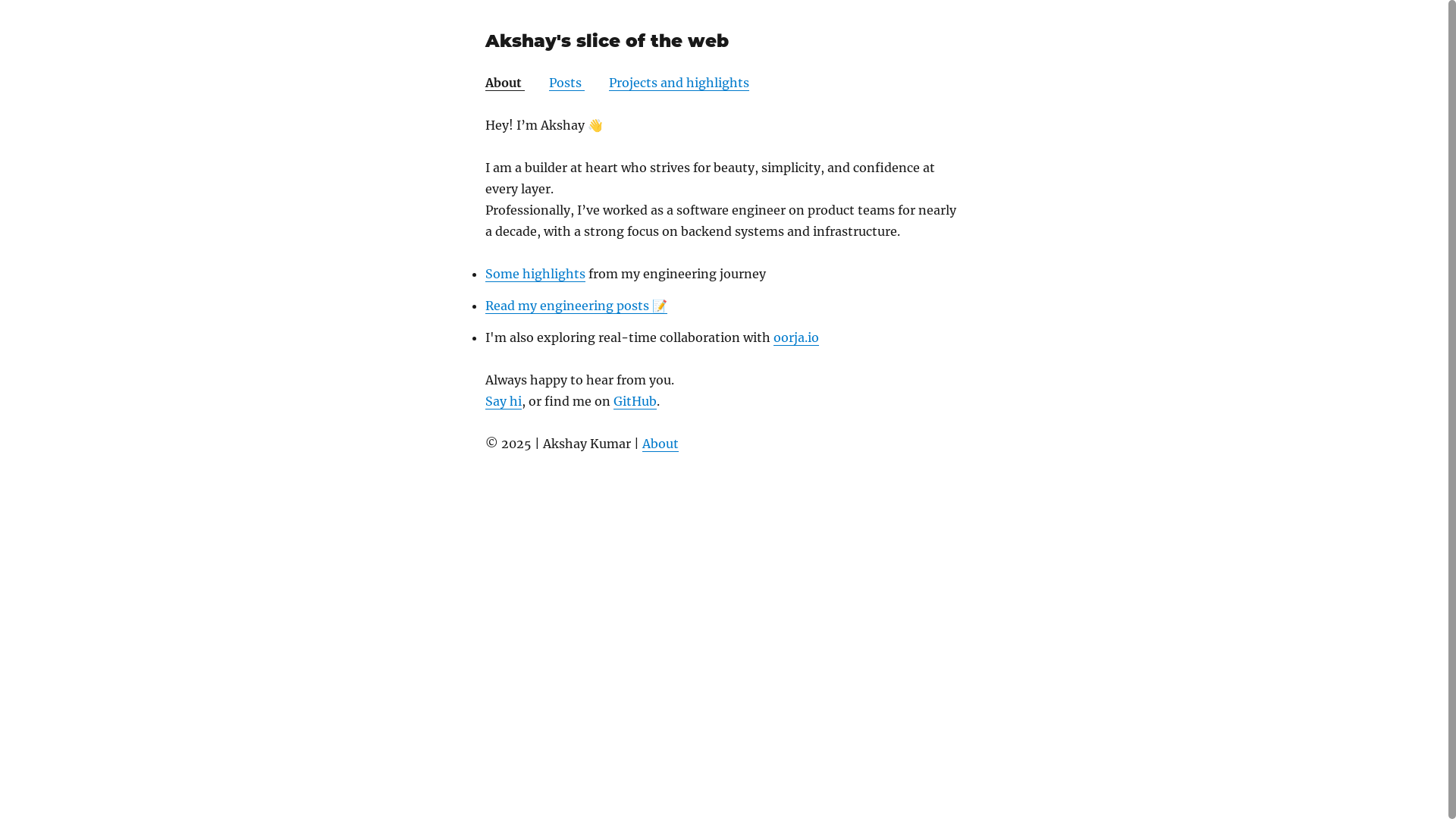 website screenshot of https://akshay-website.pages.dev/