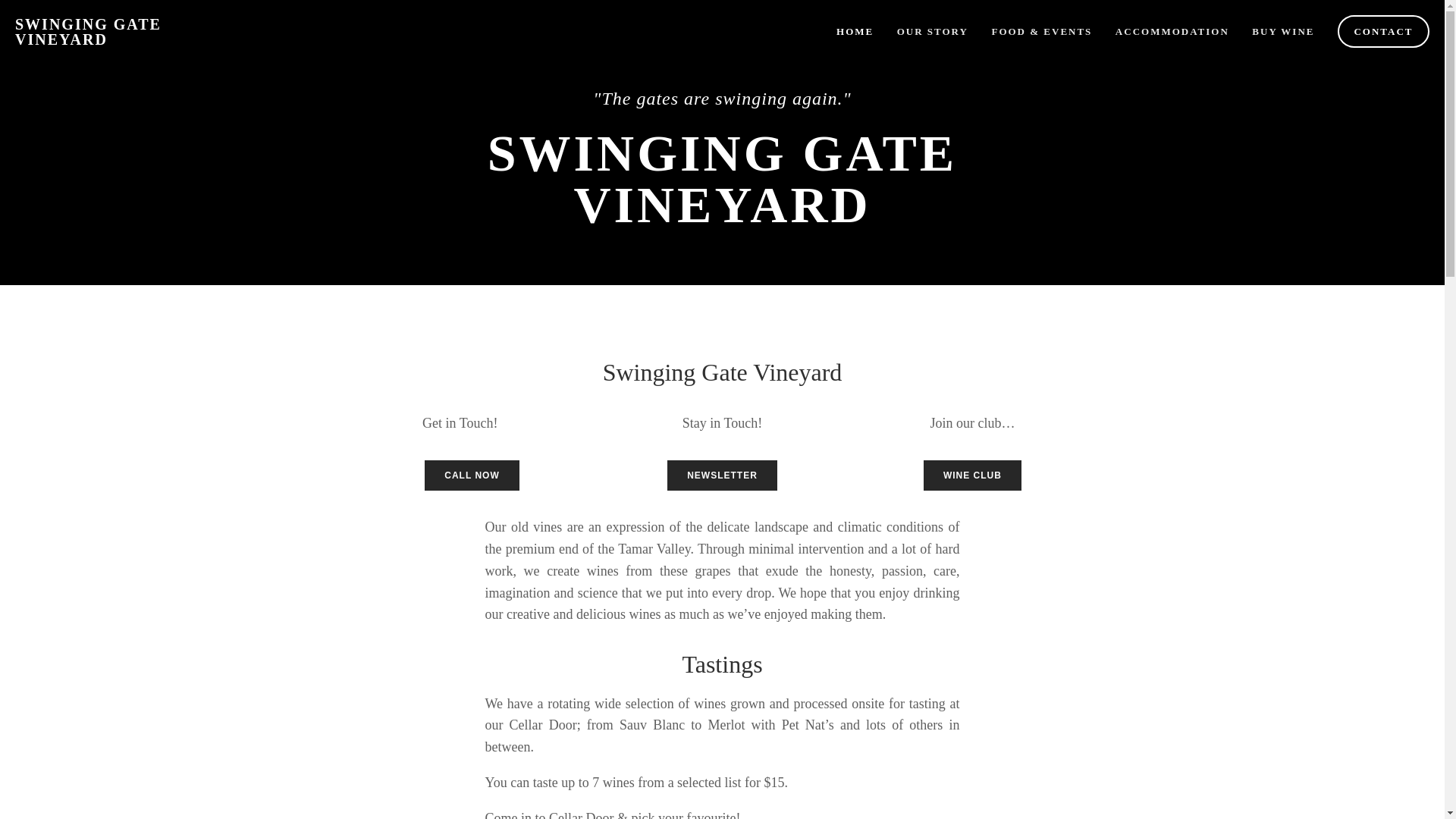 website screenshot of https://swinginggatewines.online/