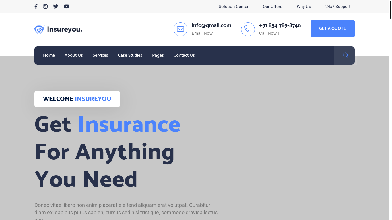 website screenshot of https://totalcoverinsurance.online/