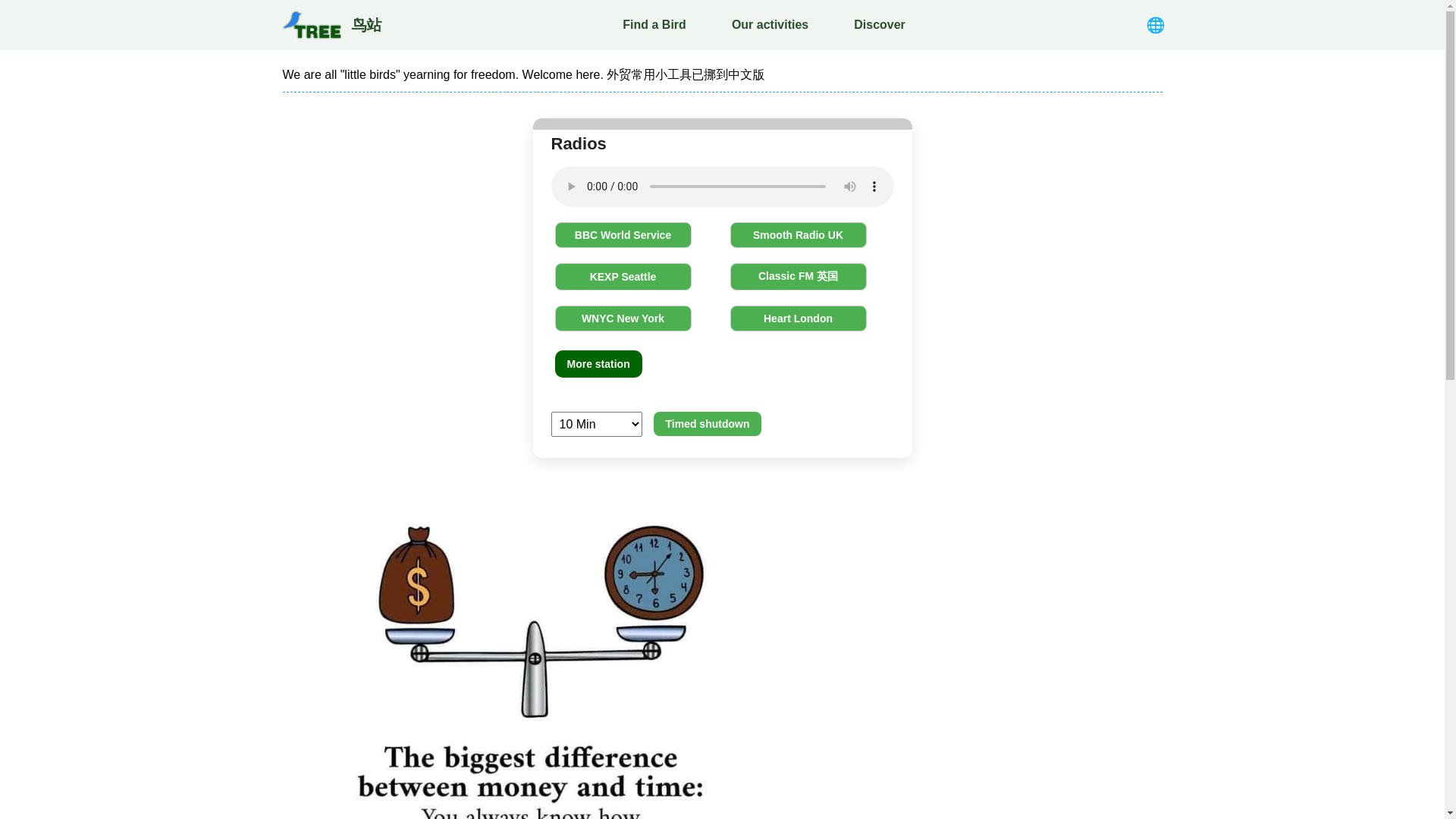 website screenshot of https://birdontree.pages.dev/
