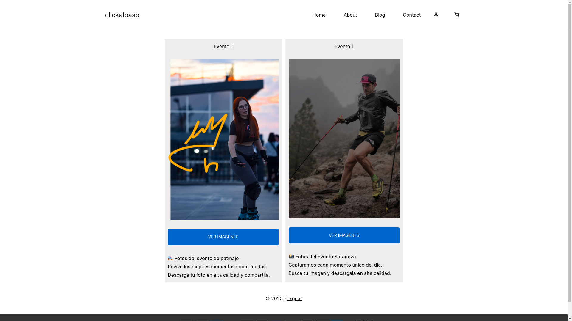 website screenshot of https://clickalpaso.com/