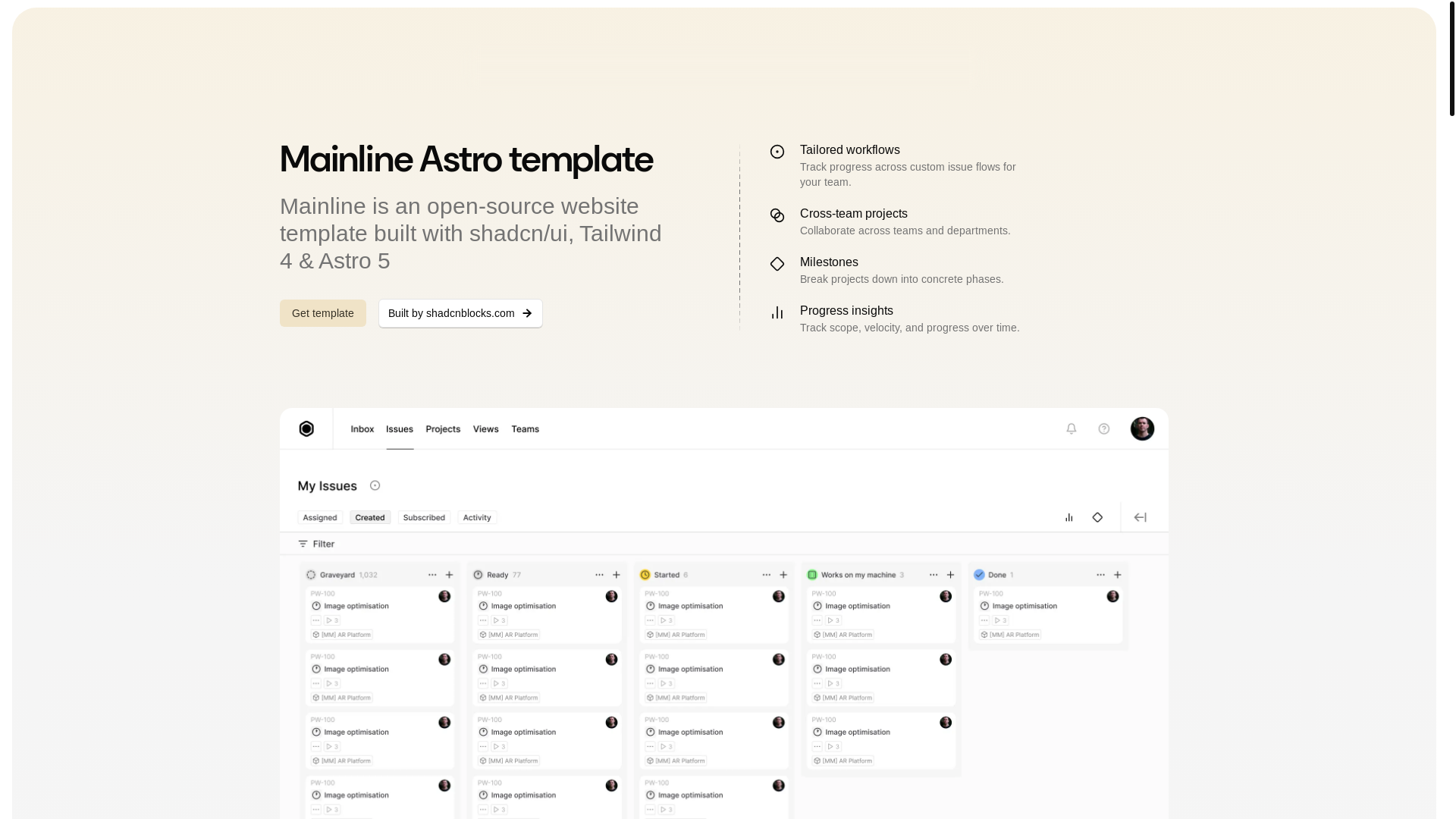website screenshot of https://mainline-85f.pages.dev/