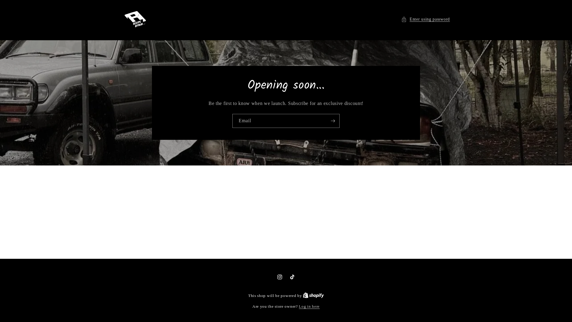 website screenshot of https://recipeoffroad.store/