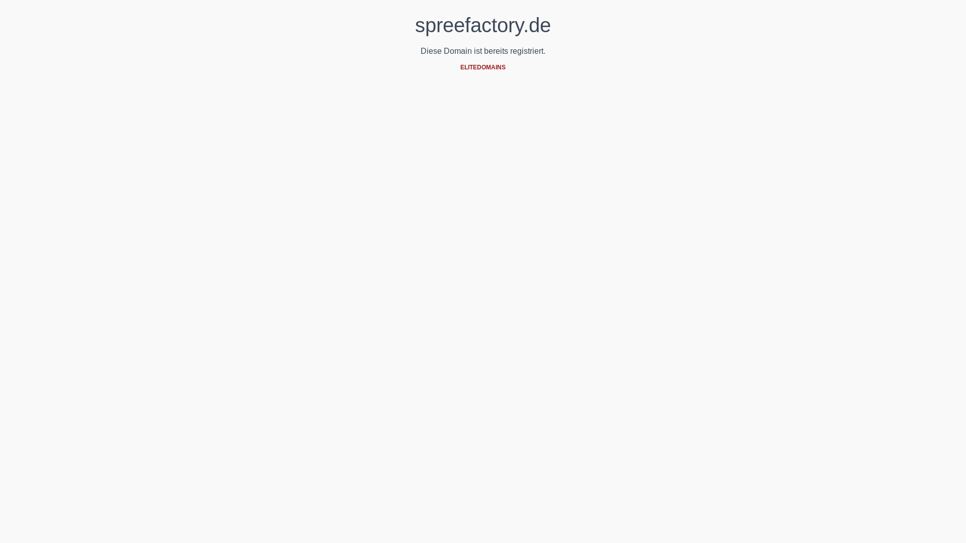 website screenshot of https://spreefactory.de/