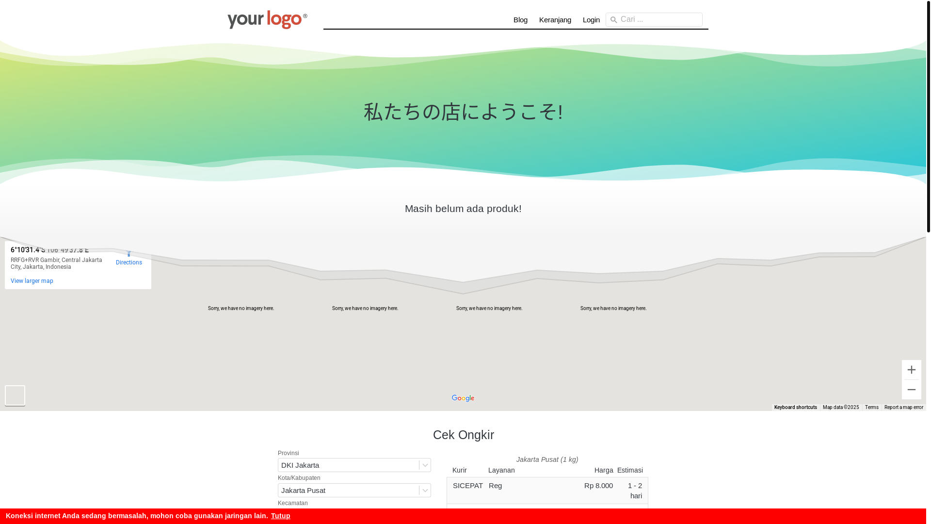 website screenshot of https://srikandibatikkeraton.store/