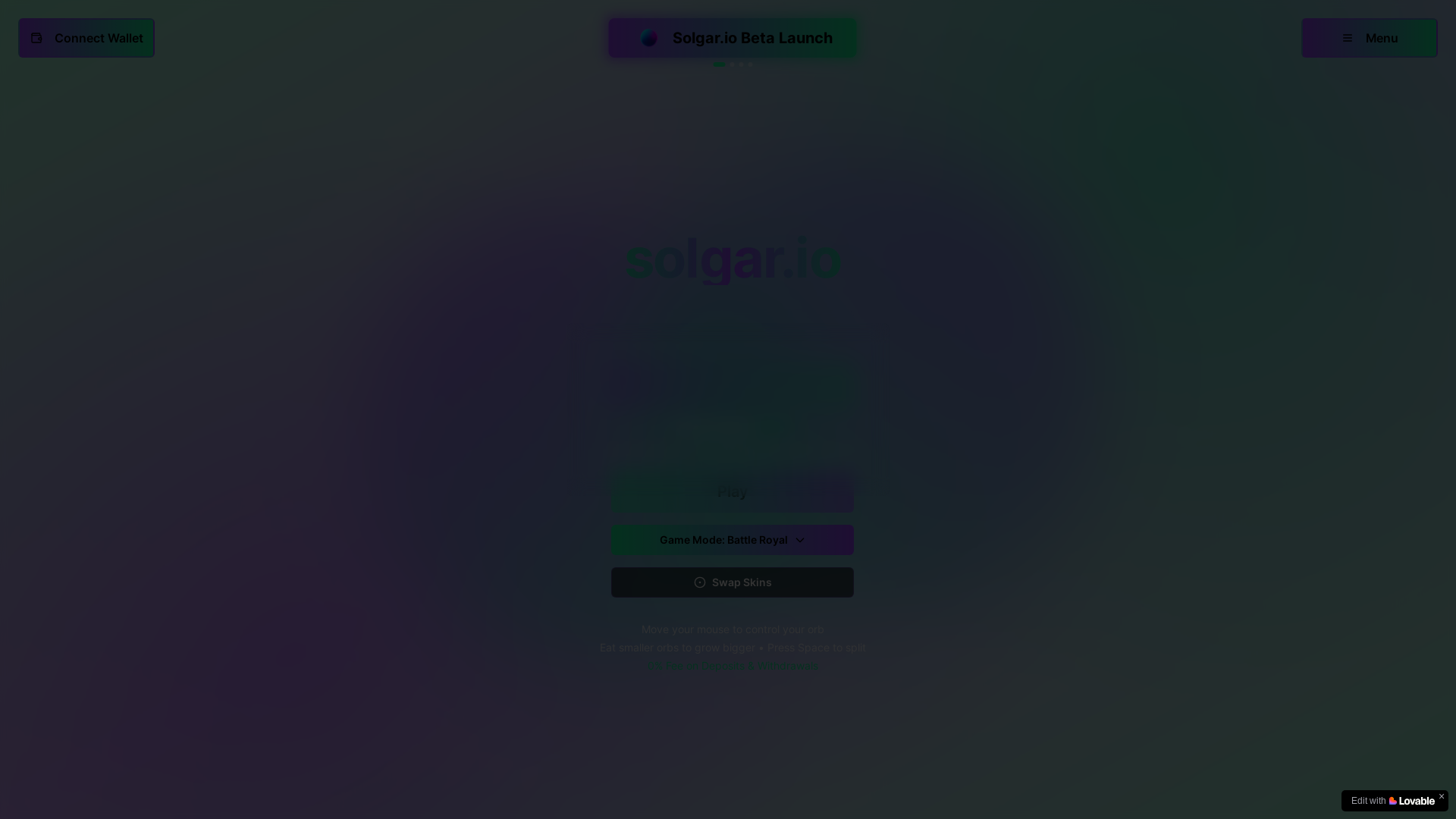 website screenshot of https://solgario.tech/