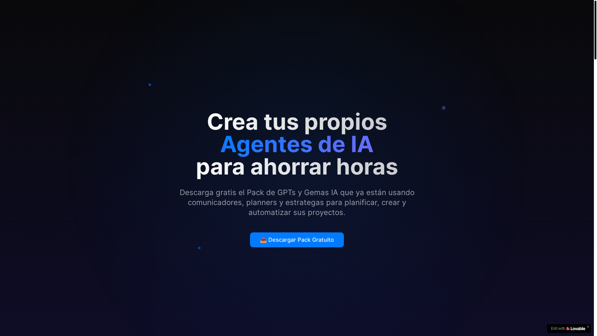 website screenshot of https://tusagentesdeia.com/