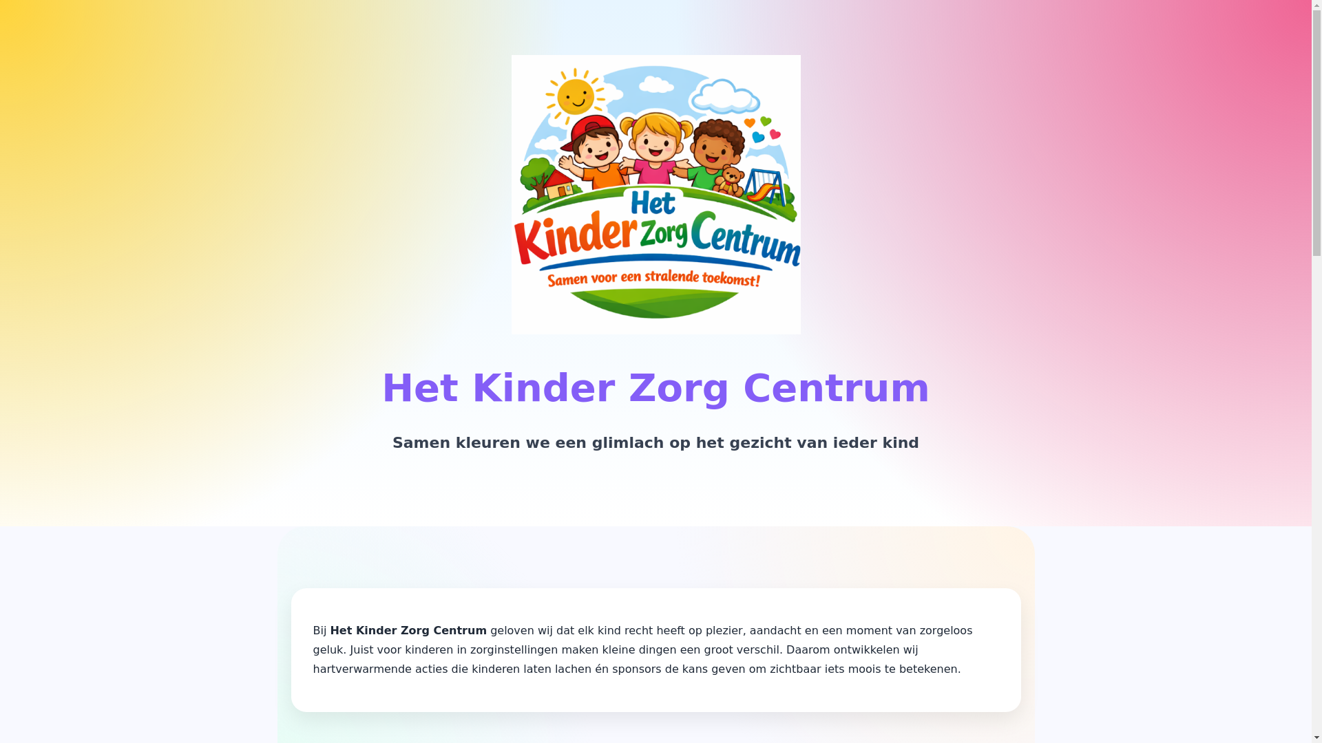 website screenshot of https://kinderzorgcentrum.nl/