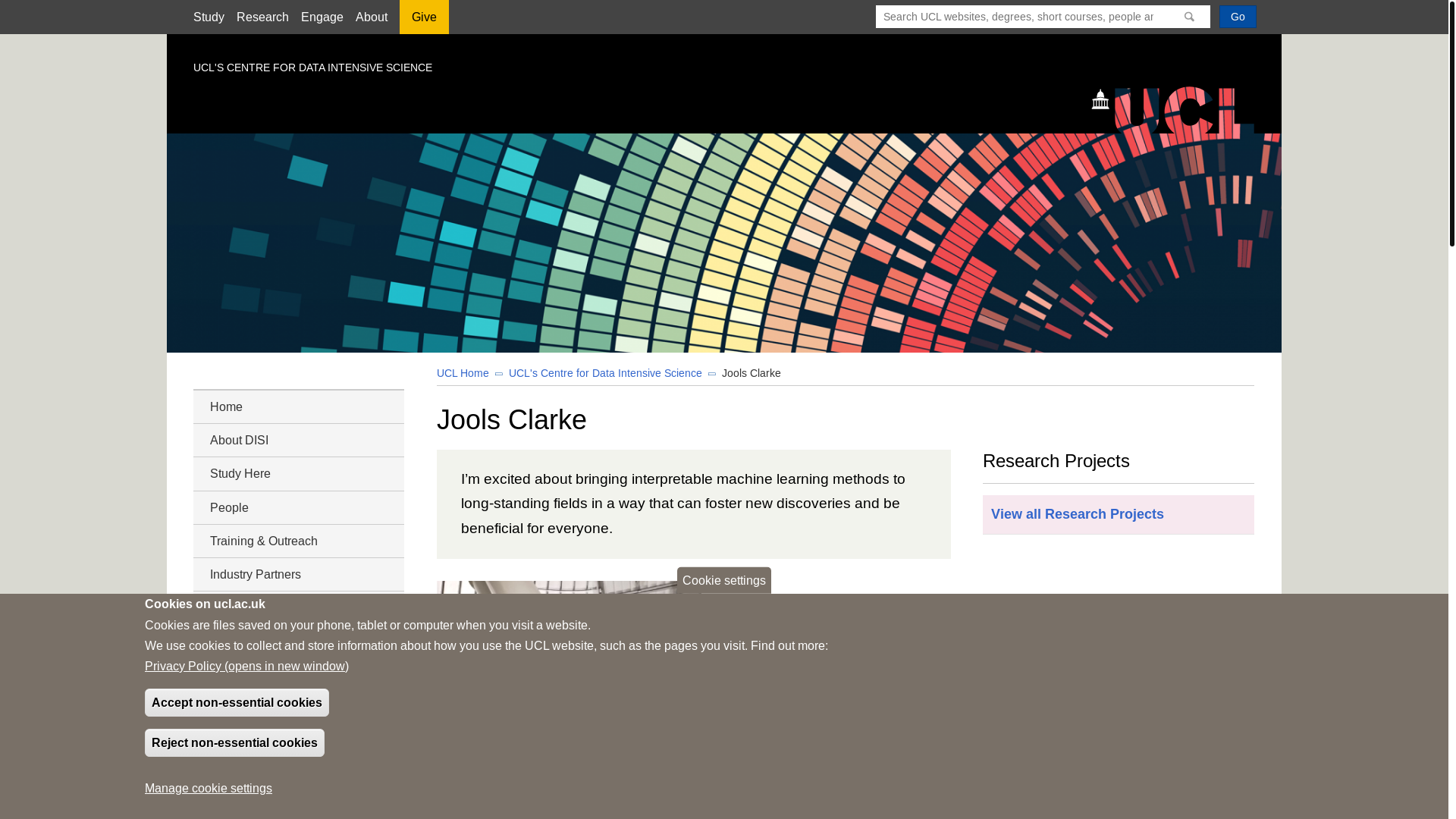 website screenshot of https://joolsclarke.co.uk/
