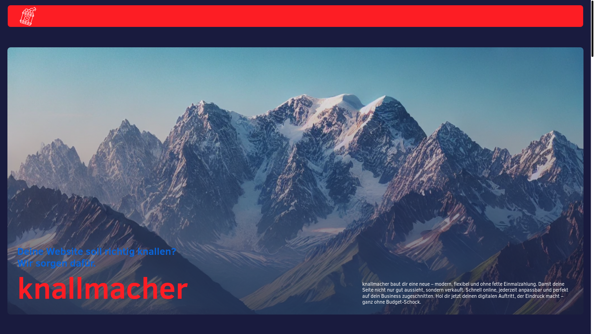 website screenshot of https://knallmacher-1u9.pages.dev/
