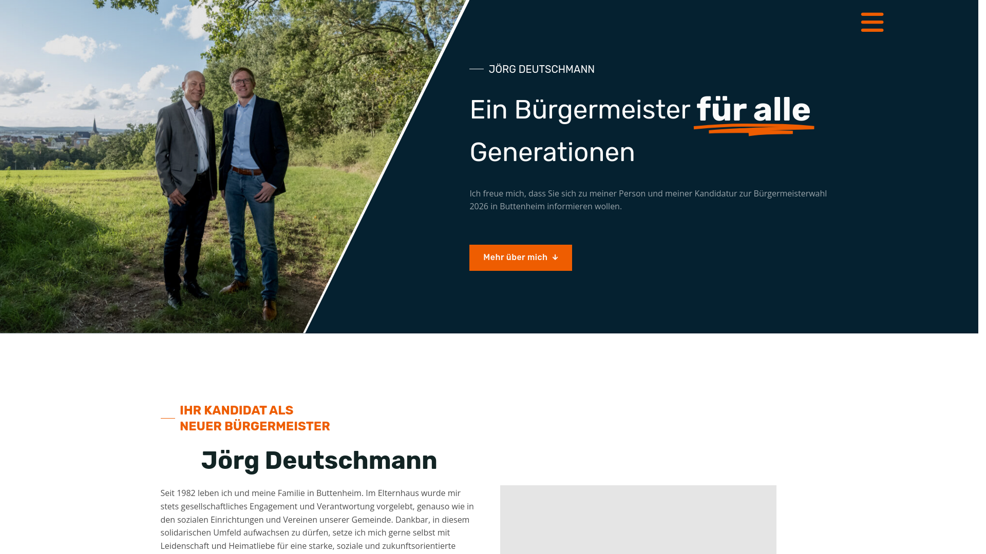 website screenshot of https://deutschmann2026.de/