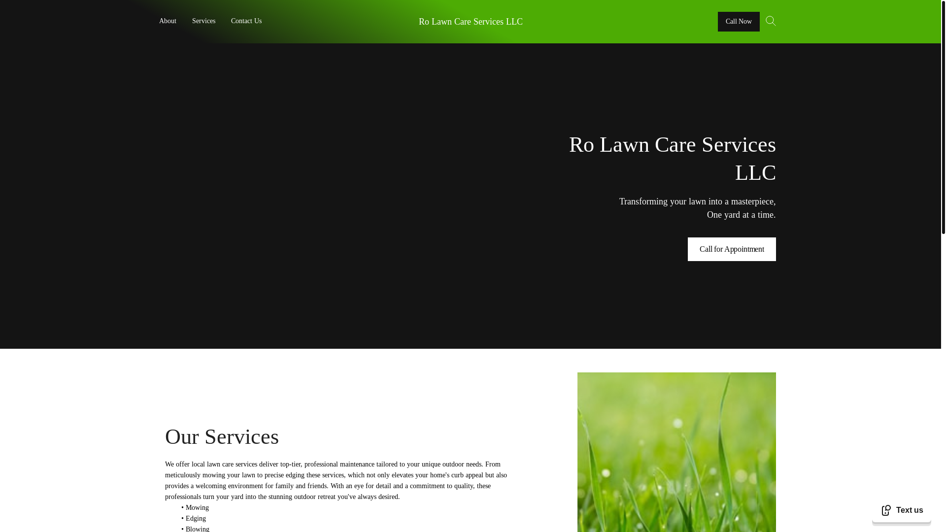 website screenshot of https://rolawncareservices.com/