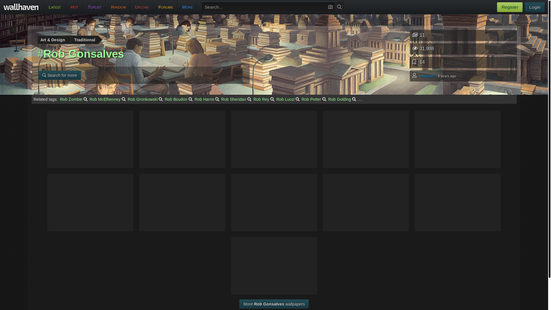website screenshot of https://wallhaven.cc/tag/58413