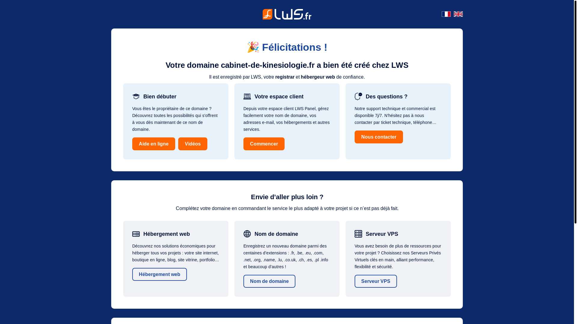 website screenshot of https://cabinet-de-kinesiologie.fr/