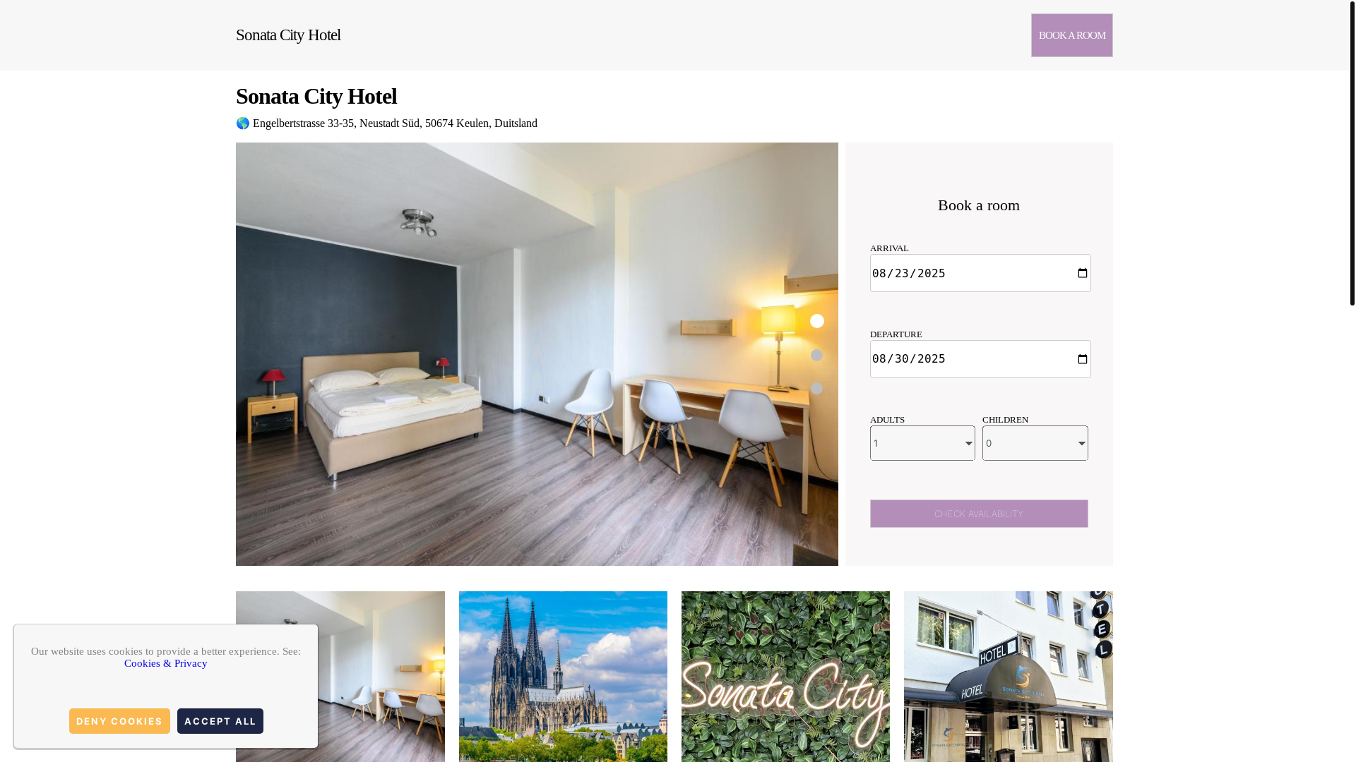 website screenshot of https://sonata-city-hotel.com.es/