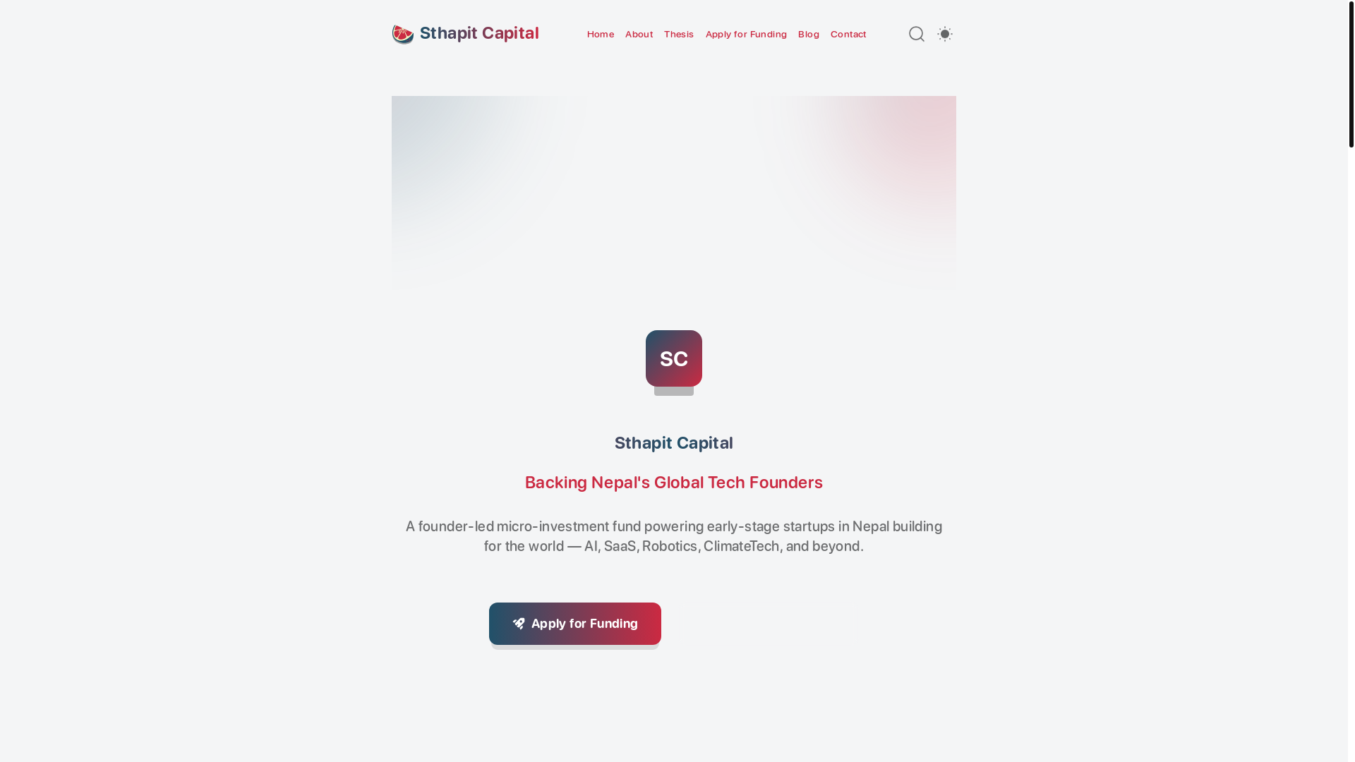 website screenshot of https://sthapitfund.pages.dev/