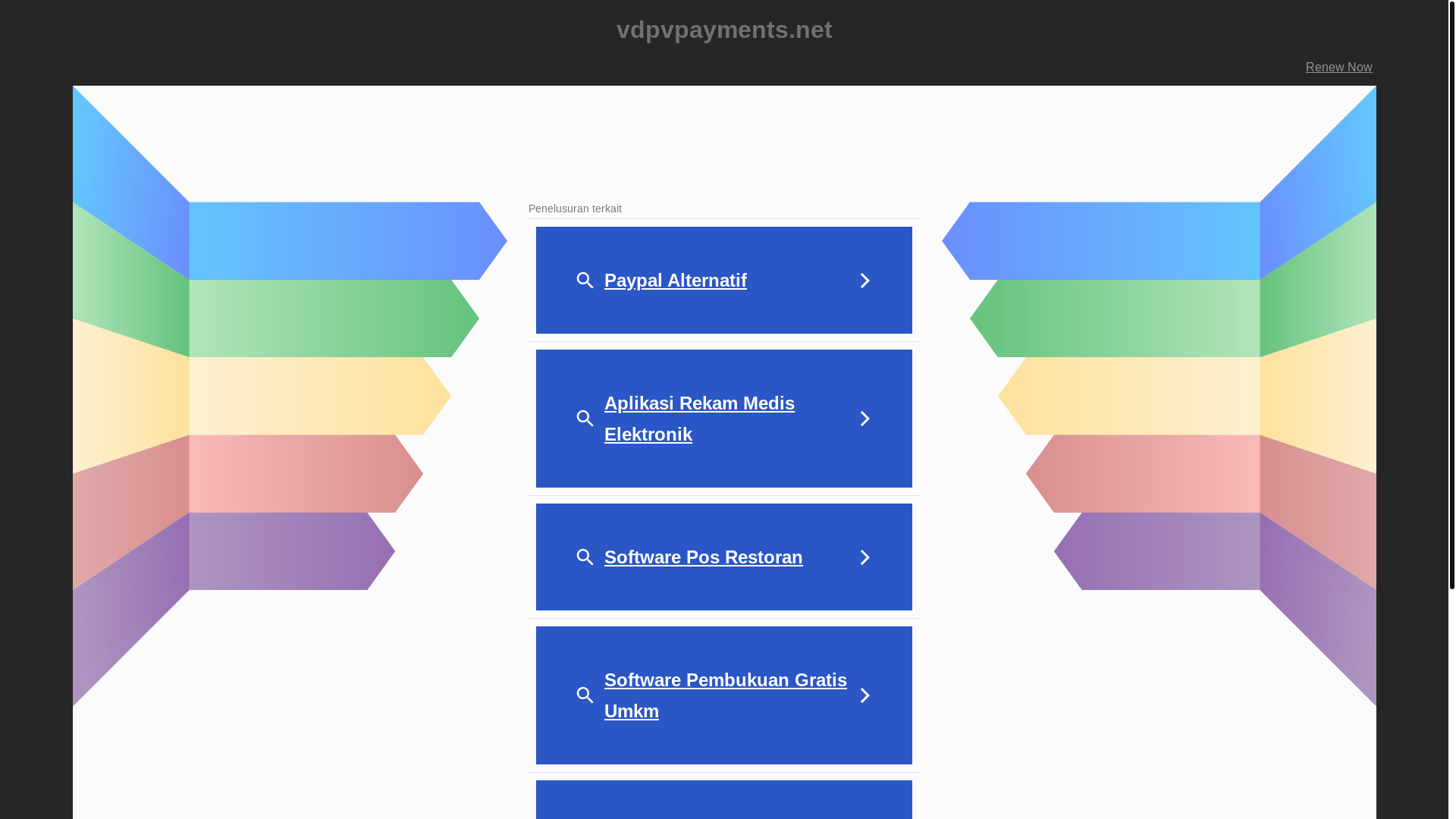 website screenshot of https://vdpvpayments.net/