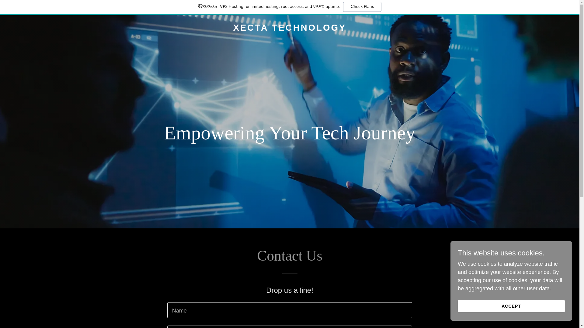 website screenshot of https://xecta.co/