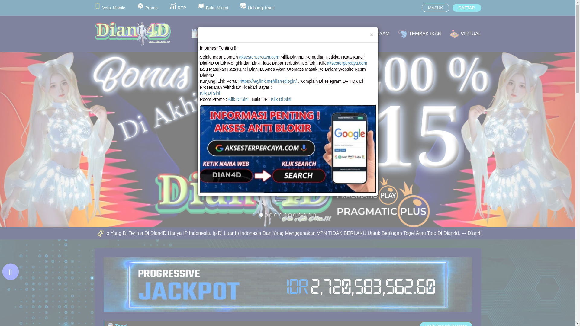 website screenshot of https://dian4d6.buzz/