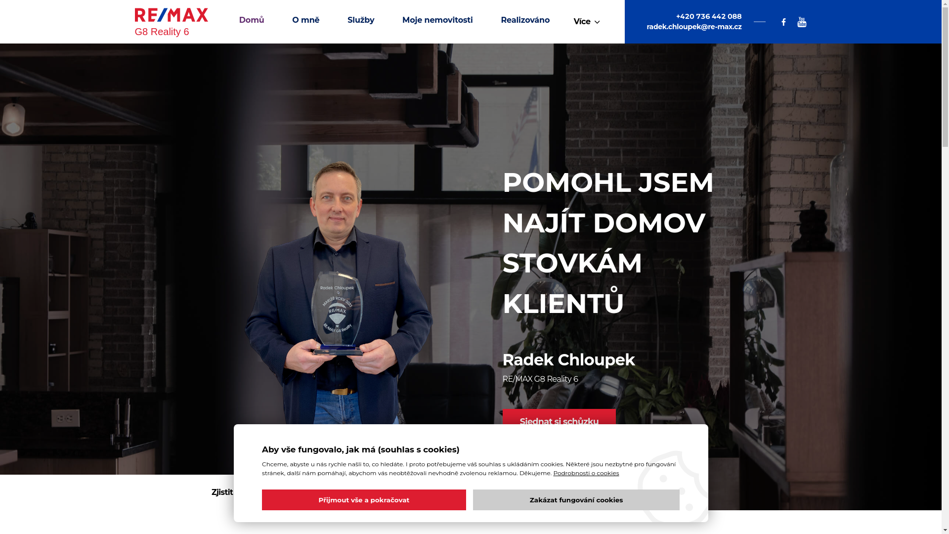 website screenshot of https://radekchloupek.cz/
