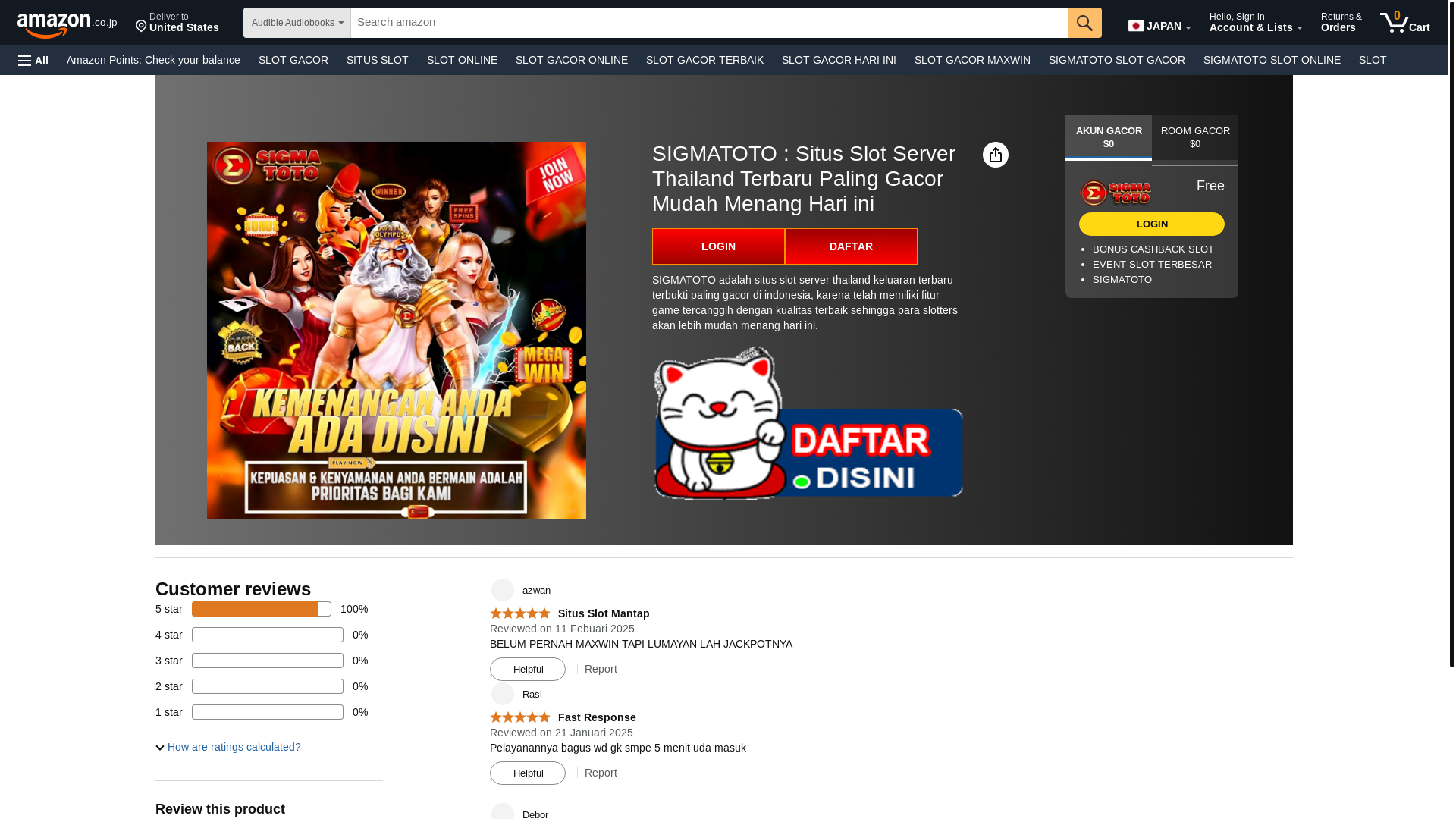 website screenshot of https://sigmatotogaming.pages.dev/