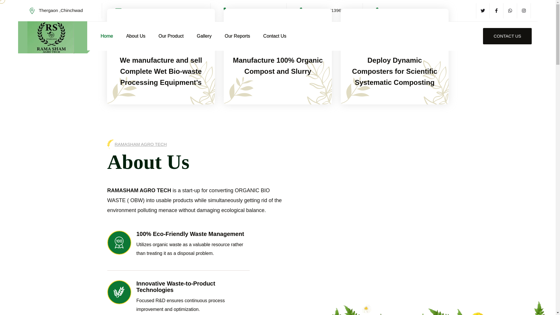 website screenshot of https://ramashamagrotech.in/