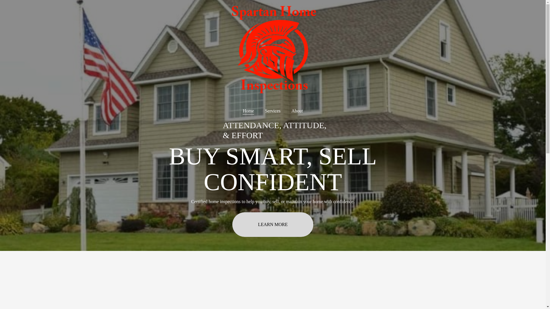 website screenshot of https://spartanhomeinspections.org/