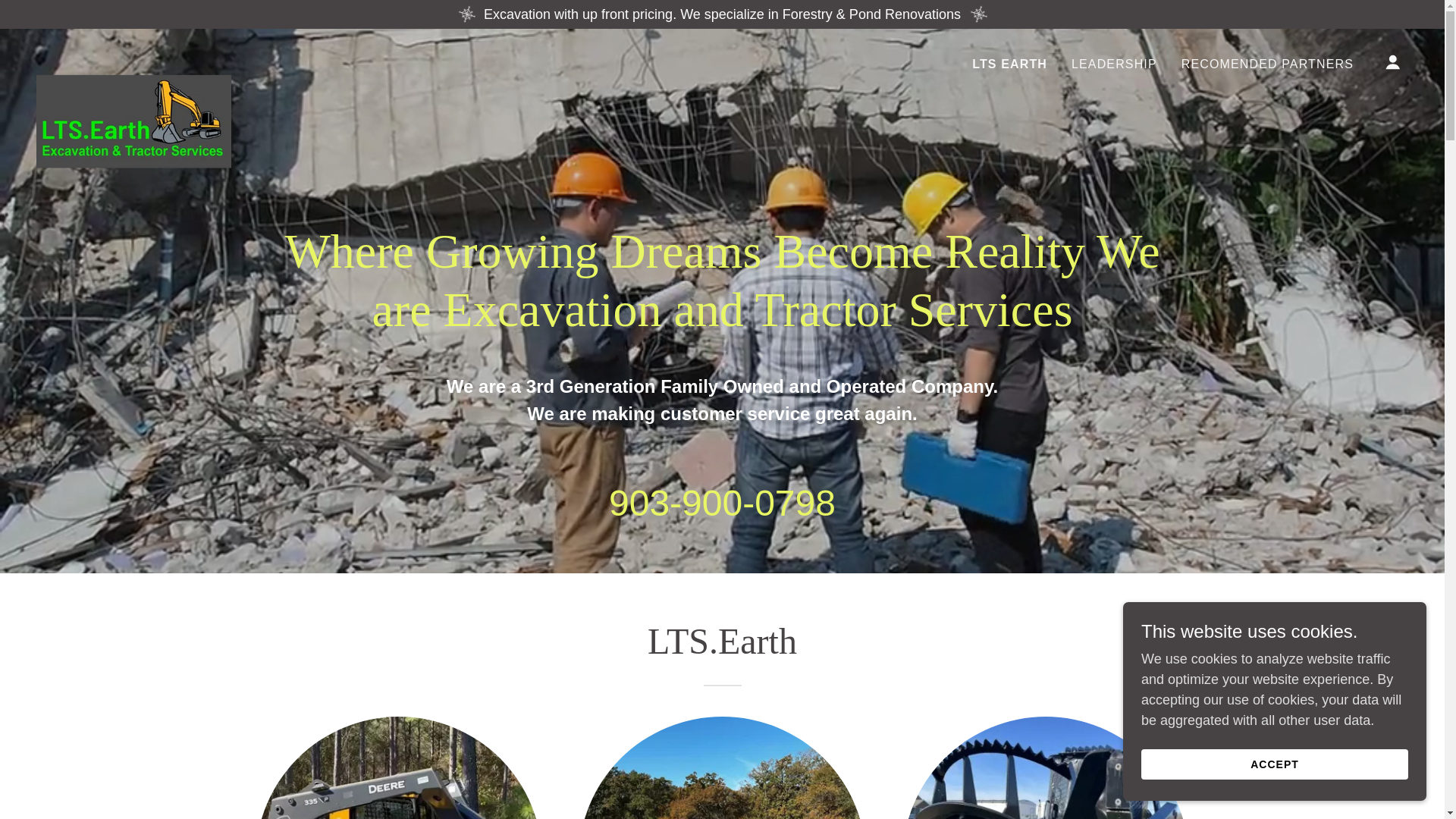 website screenshot of https://ltsearth.com/