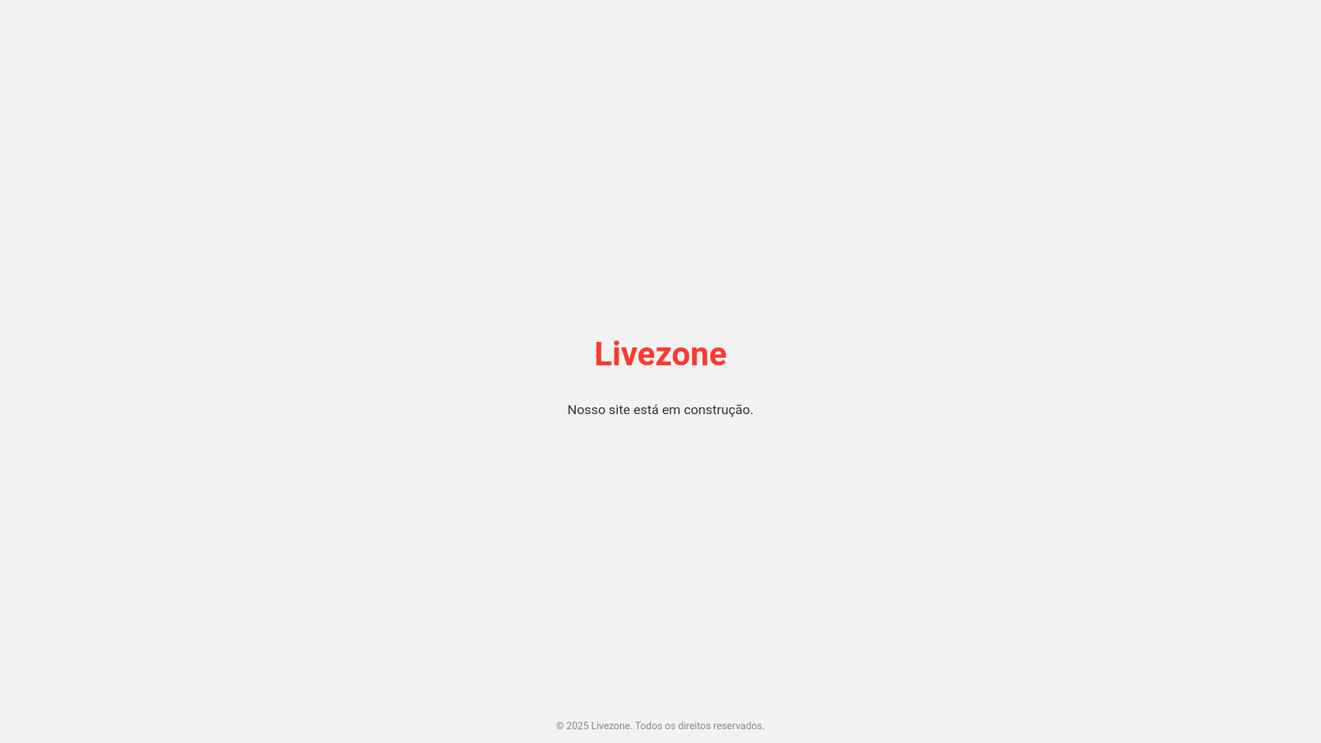 website screenshot of https://livezone.com.br/