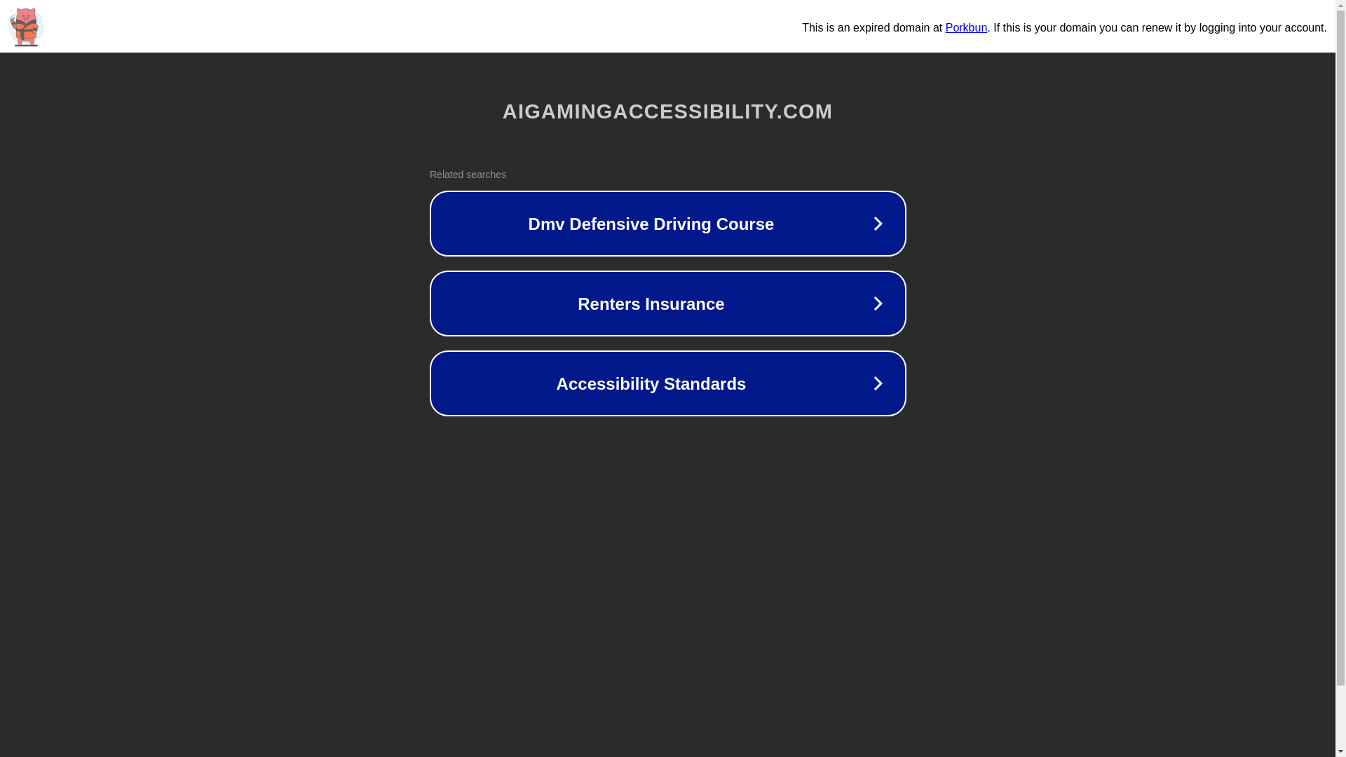 website screenshot of https://aigamingaccessibility.com/