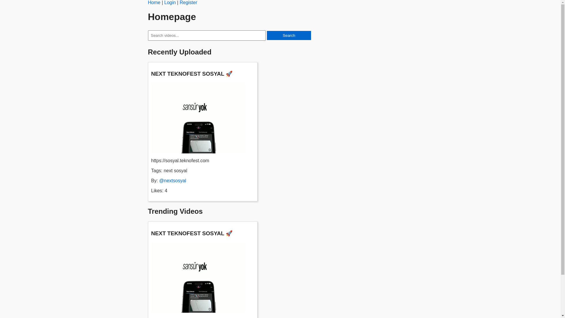 website screenshot of https://vusaltube.giize.com/