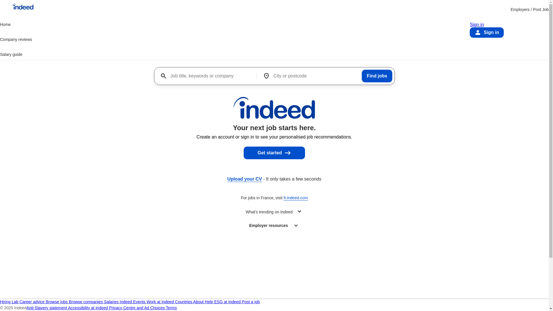 website screenshot of https://indeed.co.uk/