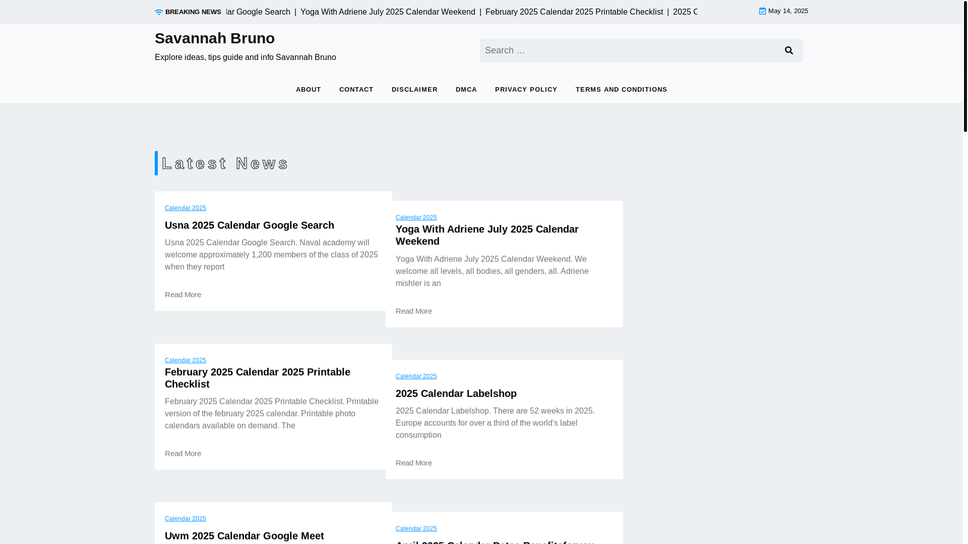 website screenshot of https://savannahbruno.pages.dev/