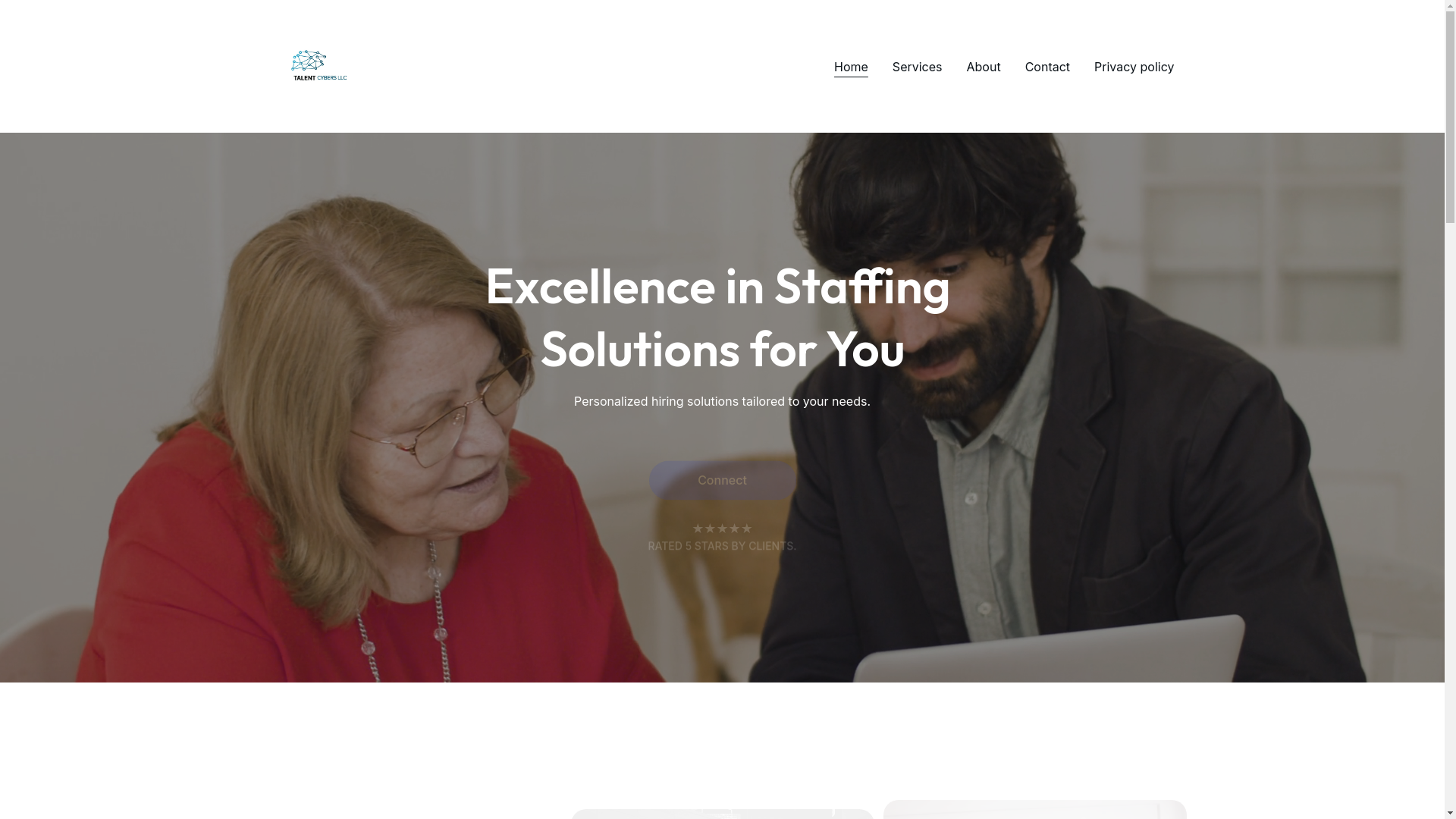 website screenshot of https://talentcybersus.com/