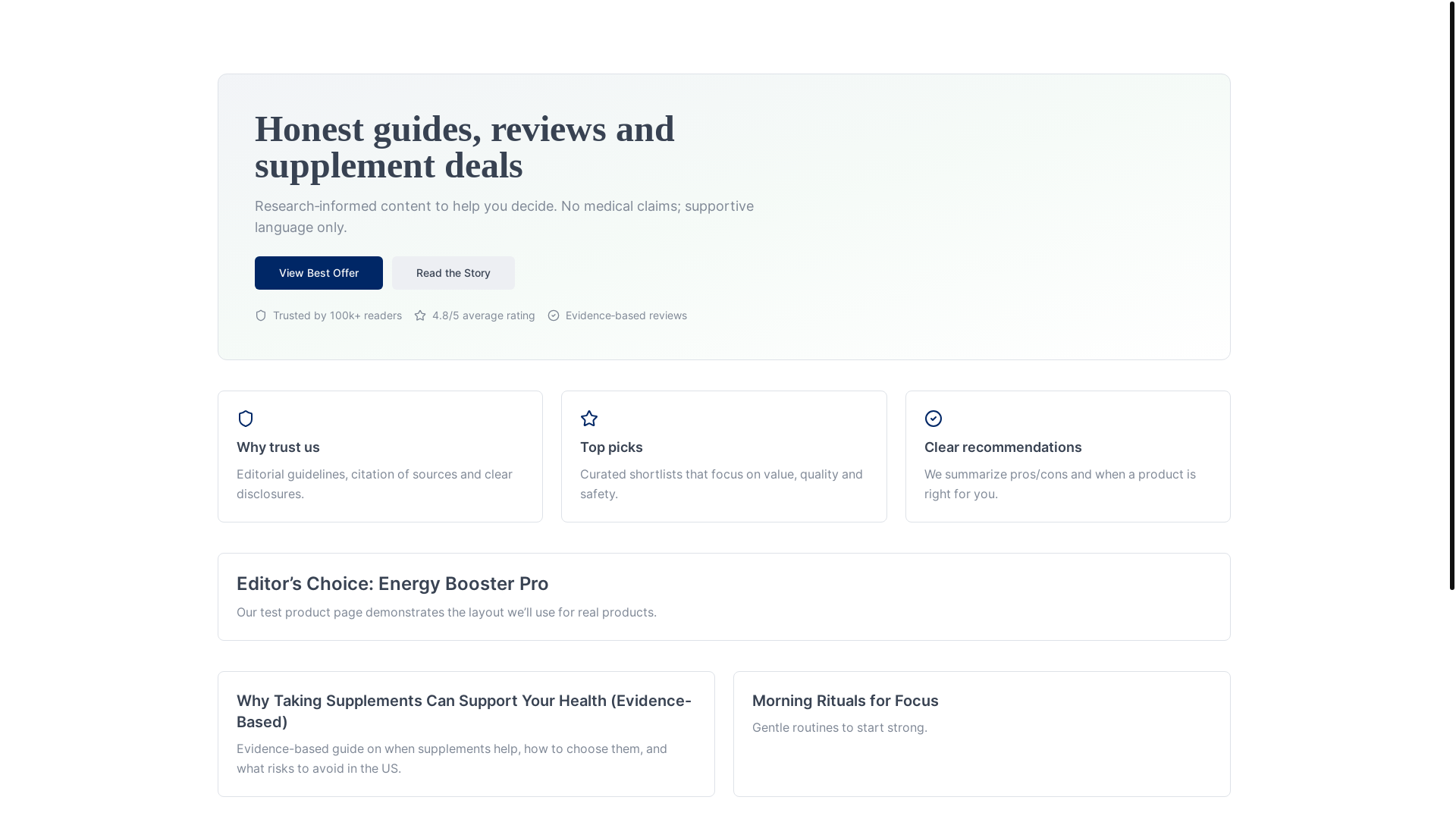 website screenshot of https://corevitalitylab.com/