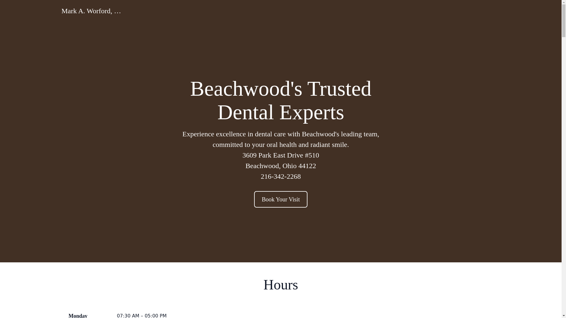 website screenshot of https://forddds.com/