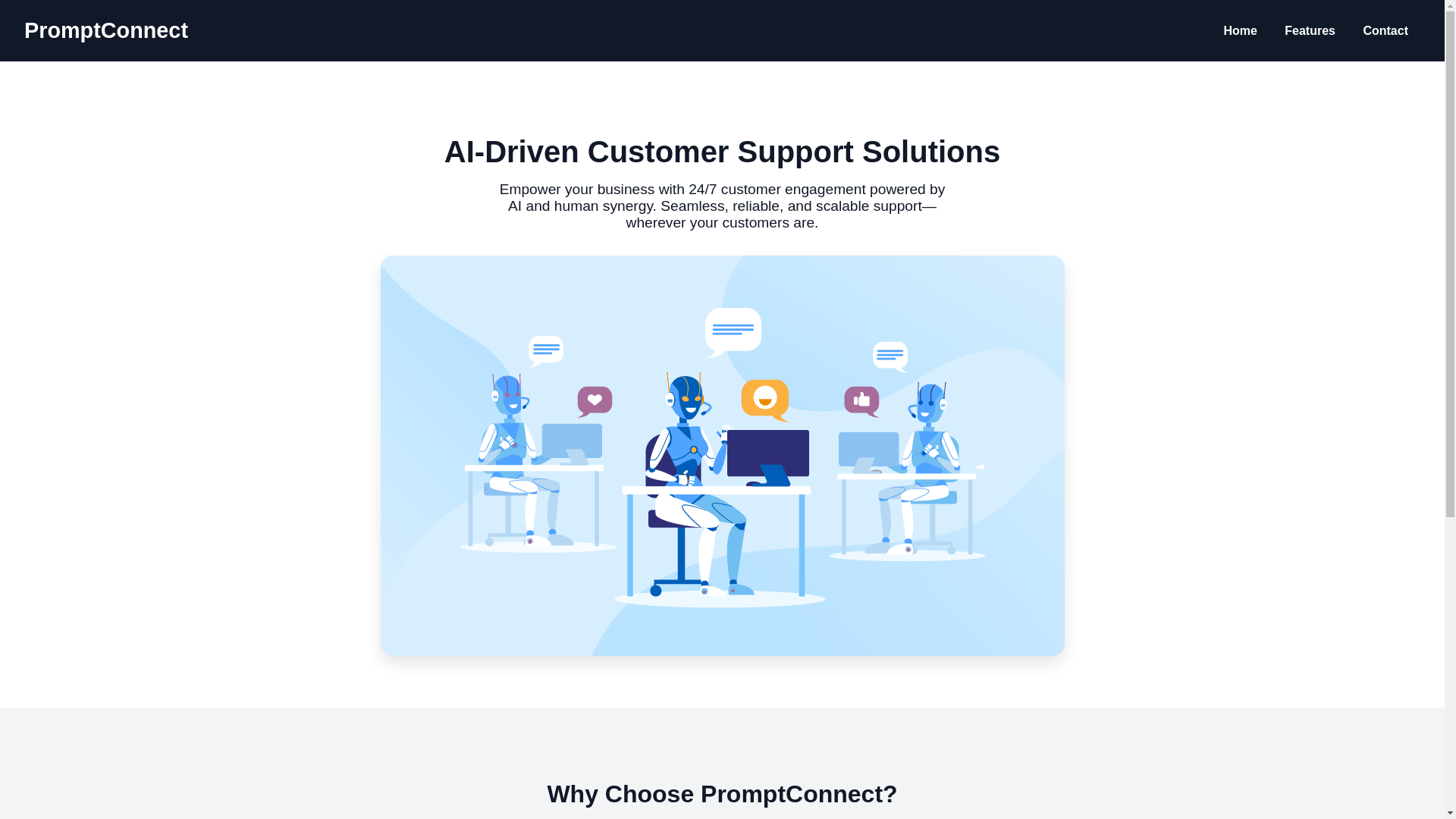 website screenshot of https://promptconnect.org/