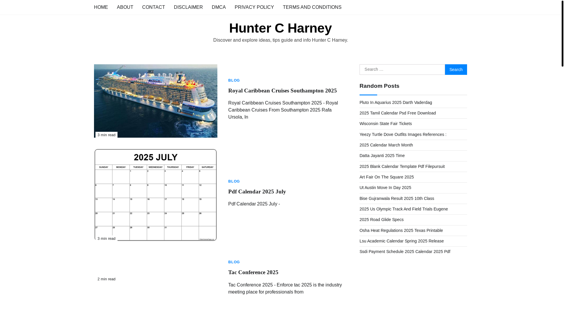 website screenshot of https://huntercharney.pages.dev/