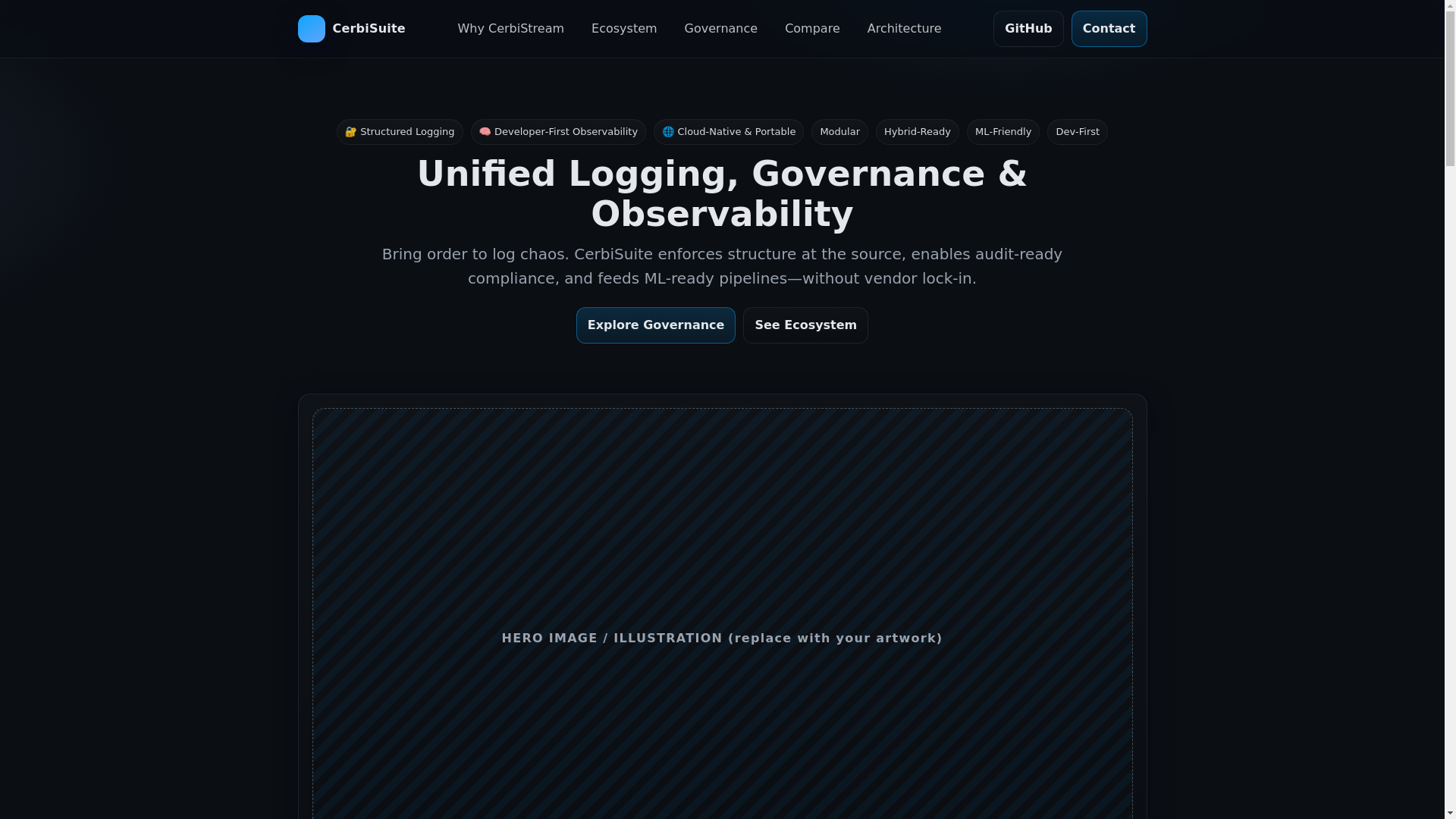 website screenshot of https://cerbisite.pages.dev/