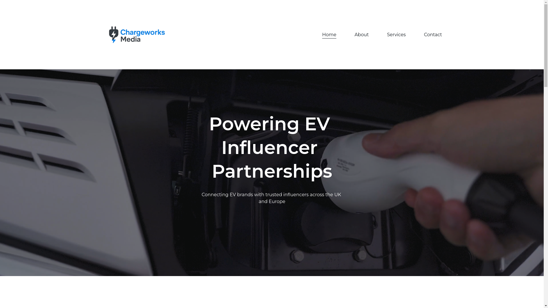 website screenshot of https://chargeworksmedia.com/