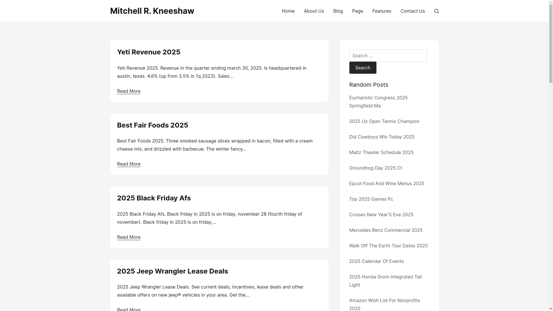 website screenshot of https://mitchellrkneeshaw.pages.dev/