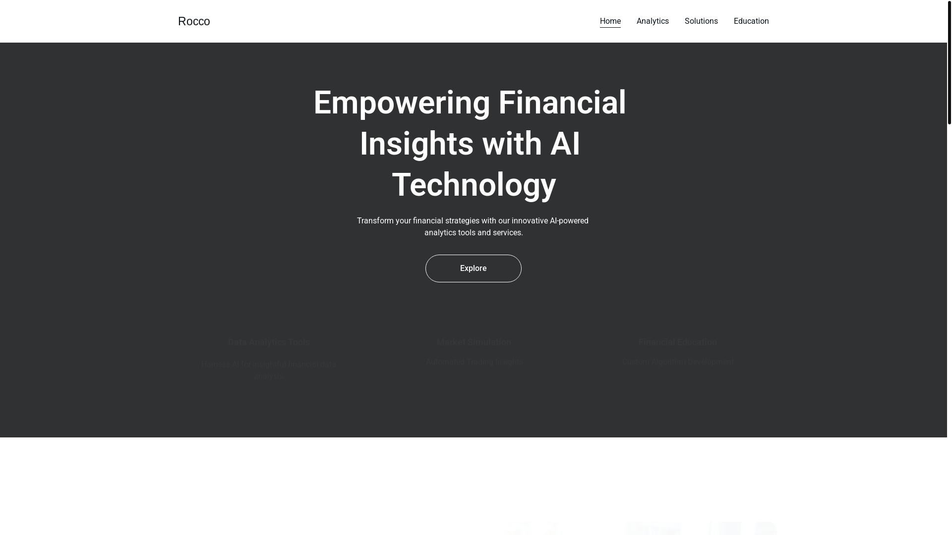 website screenshot of https://roccoboldhart.com/
