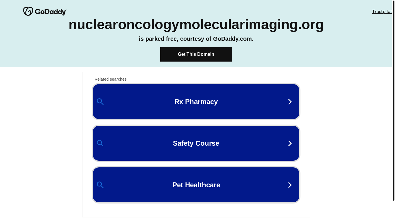 website screenshot of https://nuclearoncologymolecularimaging.org/