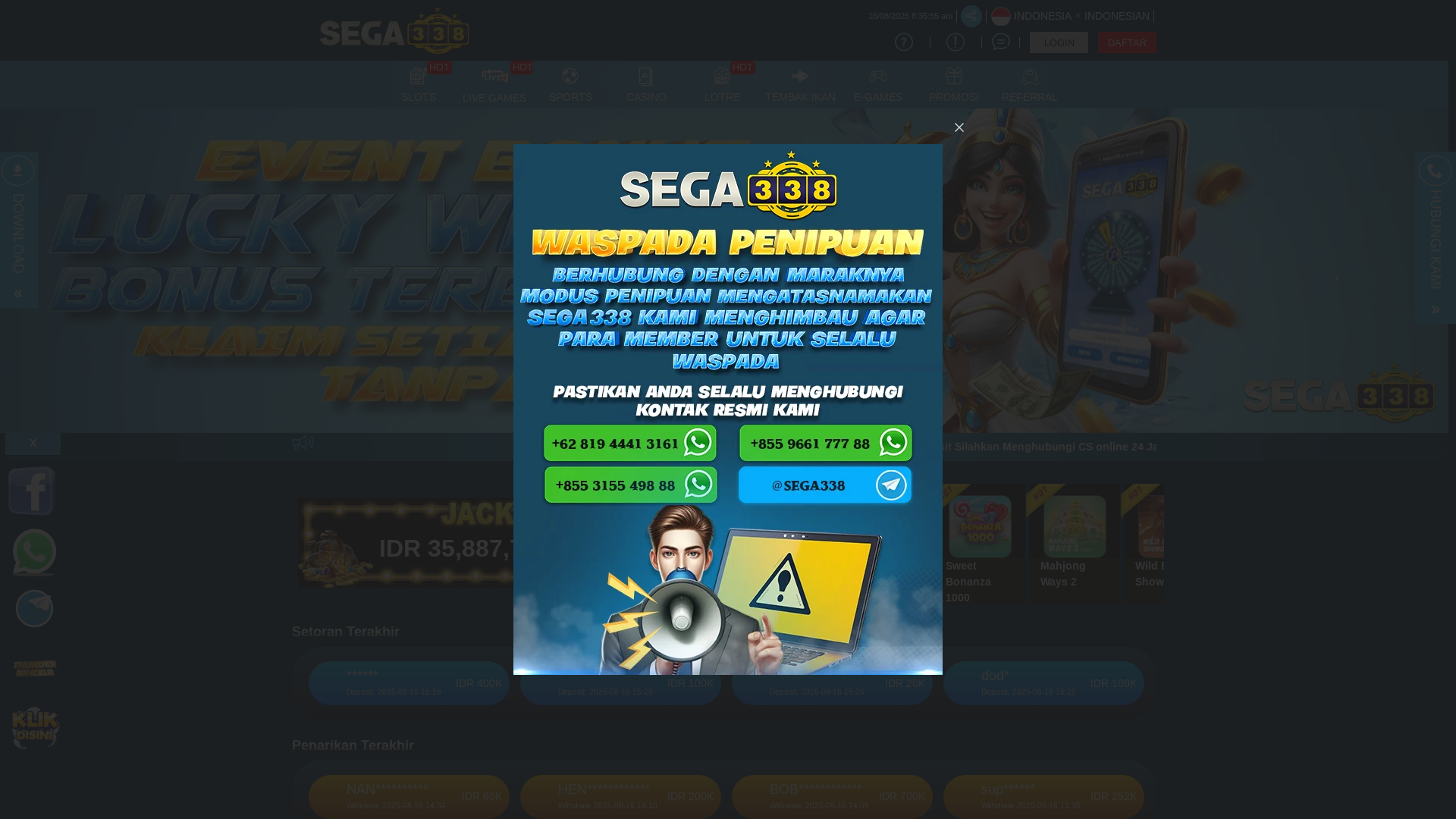 website screenshot of https://ferrarisport.site/