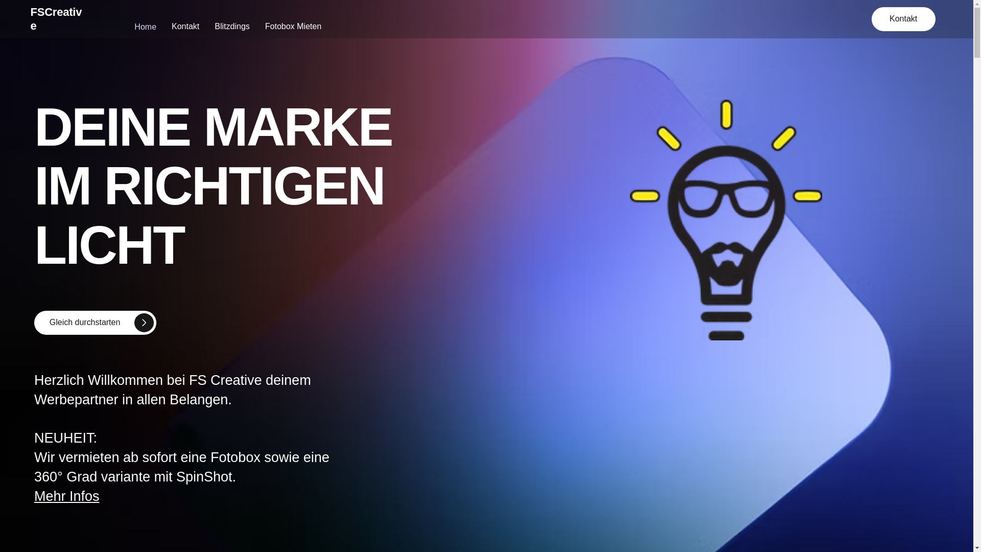 website screenshot of https://blitzdings.co.at/