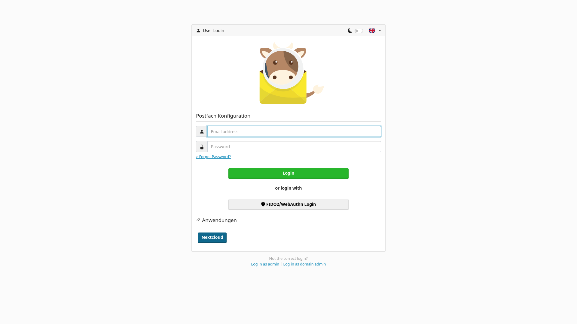 website screenshot of https://mail.dreiseidel.de/