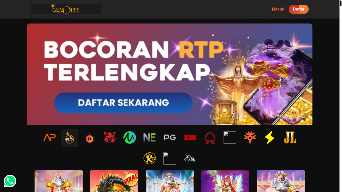 website screenshot of https://geminirtp.site/