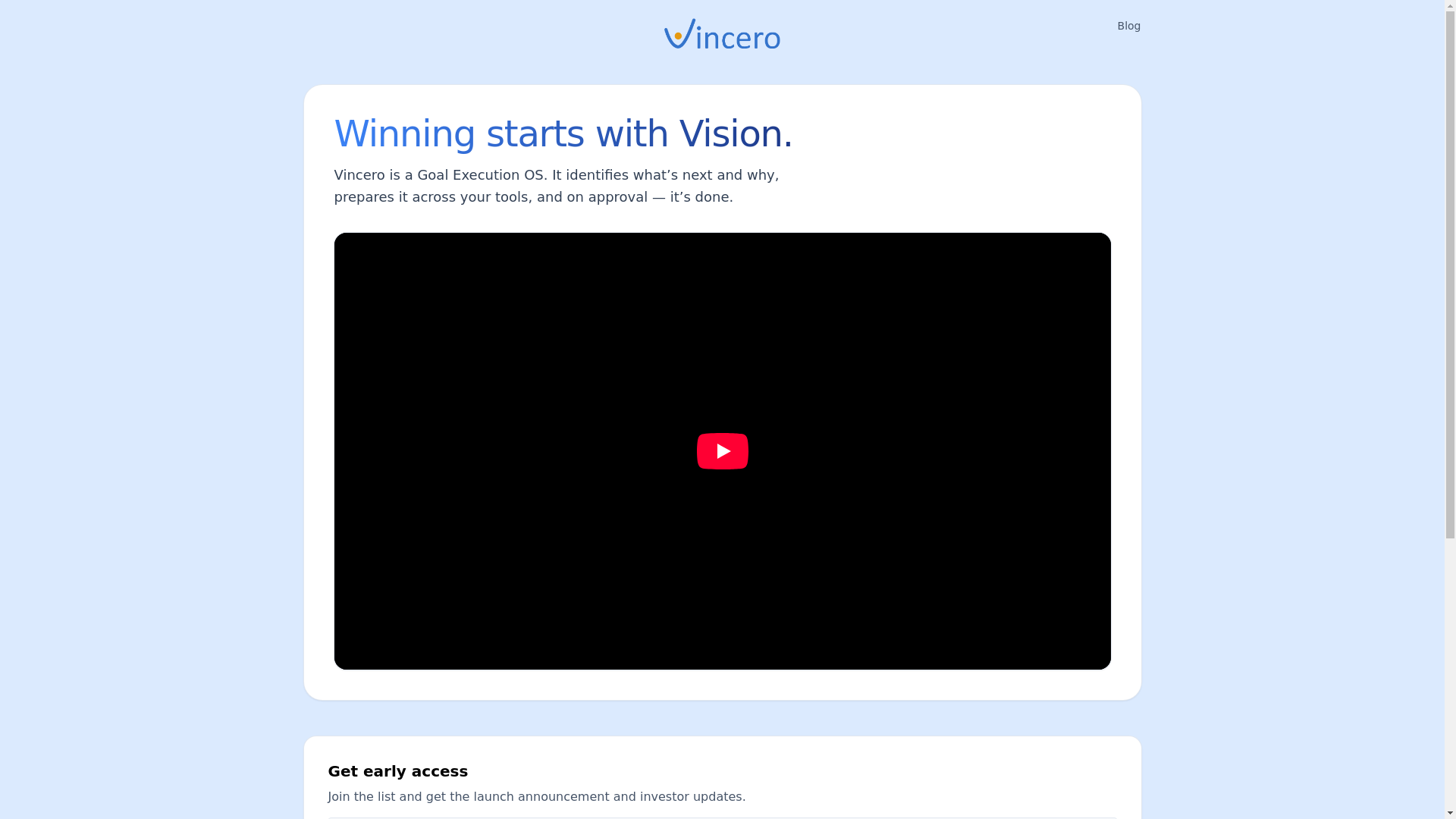 website screenshot of https://vincero-www.pages.dev/